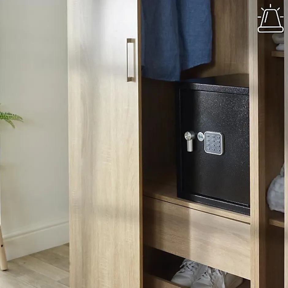 Coffre-fort electronique YEC/390/DB2 40L silver metal-Yale Best