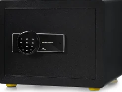 Coffre-fort en Acier,40X30X30 CM,avec Serrure à Code électronique,étagère Amovible,Système d'Alarme et Fonction Anti-indiscrétion^Giantex