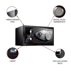 Coffre-fort X041ML 11L - Serrure Electronique - Idéal pour Bijoux, Papiers d'Identite-Master Lock Discount