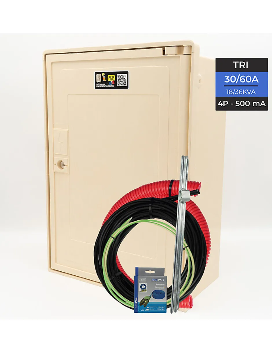 Coffret Complet 10 Mètres 18/36 Kw "aerien"-Carré Rouge