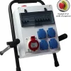 Coffret De Chantier 5 Prises 63a 400v Sur Pied-Carré Rouge Clearance