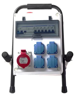 Coffret De Chantier 5 Prises 63a 400v Sur Pied-Carré Rouge Clearance