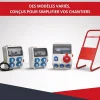Coffret de Chantier Monophasé 230V - 4 Prises NF 2P+T - 16A - 9 Modules - Coffret Électrique avec câble-Atole Best
