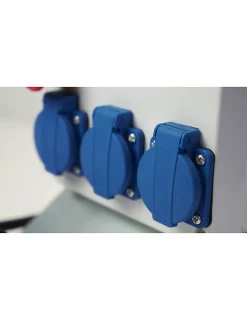 Coffret de chantier monophasé avec arrêt d'urgence-Carré Rouge