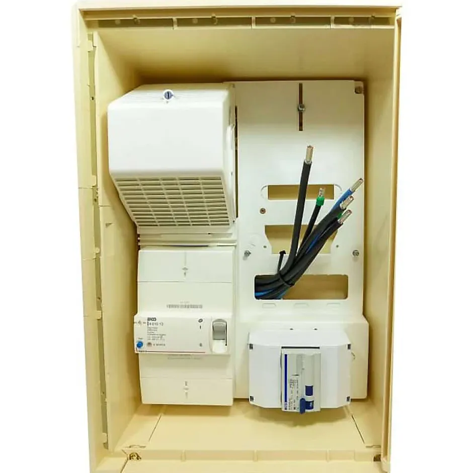 Coffret de chantier triphasé 18/36 kW - pack complet raccordement AIR 15m avec prise 63A conforme ENEDIS-Tecko Outlet