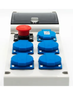 Coffret De Distribution Sur Prises 230v Avec Sortie Usb-Carré Rouge Discount