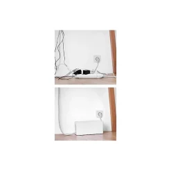 Coffret de rangement câbles et multiprises taille moyenne blanc^Lifebox Online