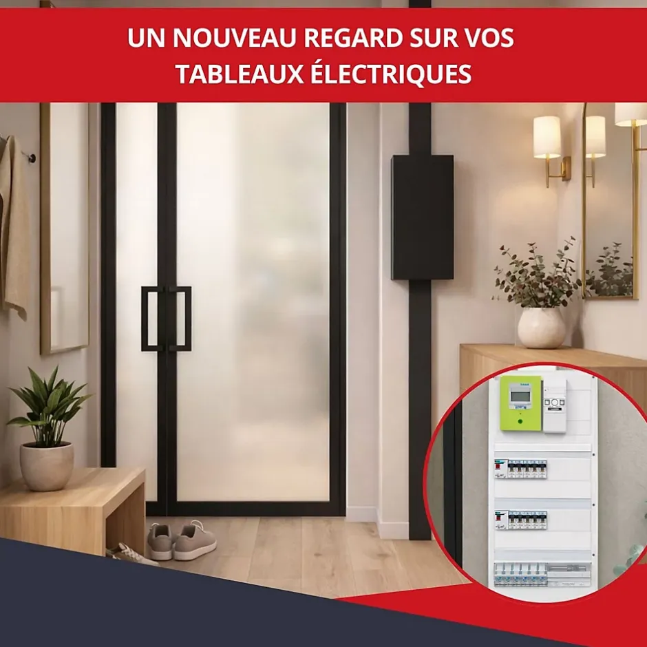 Coffret d'habillage 13 modules en acier noir pour tableaux éléctriques - H 920 x L 340 x P 140 mm - Réf. RCH400NR^Atole Online