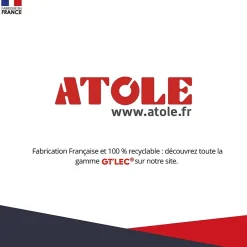 Coffret d'habillage 18 modules en acier blanc pour tableaux éléctriques - H 1170 x L 450 x P 140 mm - Réf. RCHM186^Atole Discount