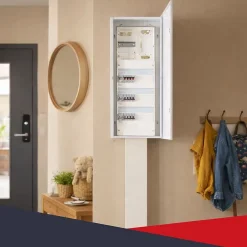 Coffret d'habillage 13 modules en acier blanc pour tableaux éléctriques - H 1170 x L 340 x P 140 mm - Réf. RCH600^Atole Discount