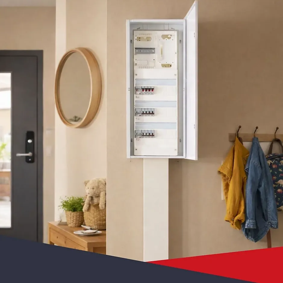 Coffret d'habillage 13 modules en acier blanc pour tableaux éléctriques - H 540 x L 340 x P 140 mm - Réf. RCH100-Atole Hot