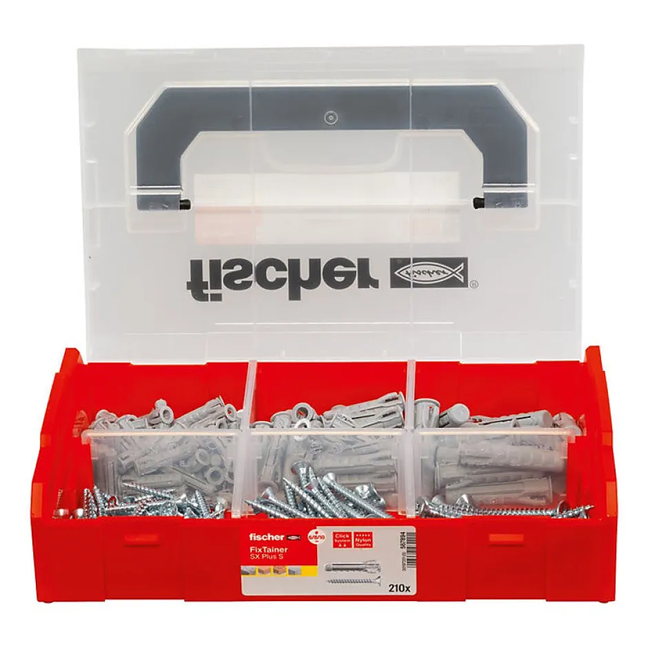 Coffret Fixtainer Chevilles Sx Plus 6,8 / 10 Avec Vis 567894^Fischer Outlet