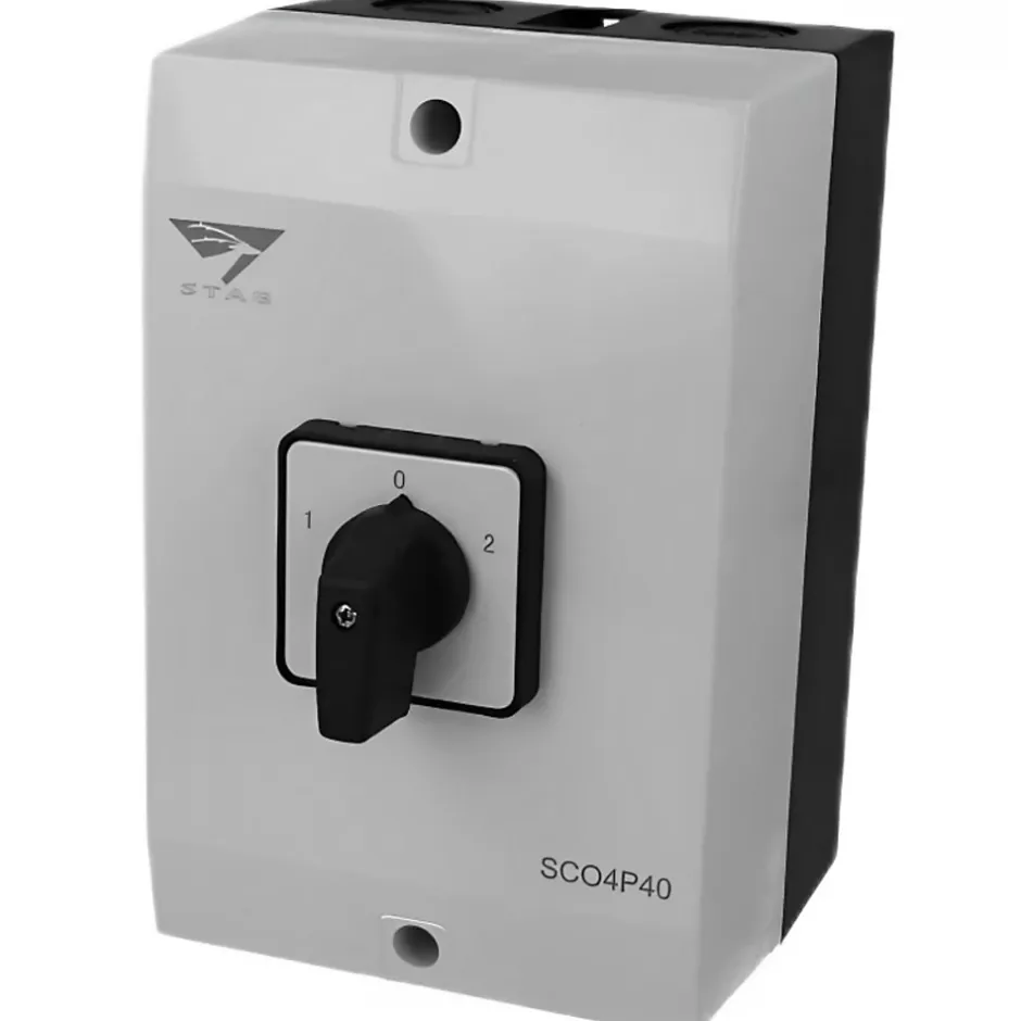 Coffret Inverseur De Source Manuel 40a Monophasé Ou Triphasé Pour Groupe électrogène - Avec Position 0-Imo Hot