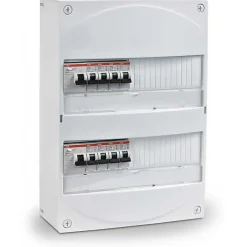 Coffret électrique 2 rangées 26 modules + disjoncteurs^ABB Discount