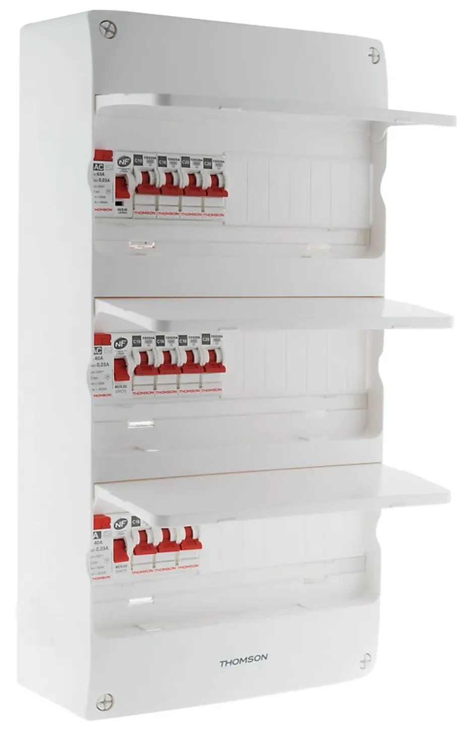 Coffret électrique 3 rangées 39 modules T4^Thomson