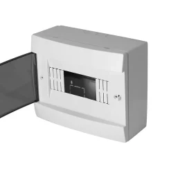 Coffret électrique en saillie 8 modules Tableau électrique nu blanc fumé, 215,5 x 173,5 x 104,5 mm, HOROZ^Horoz Electric New