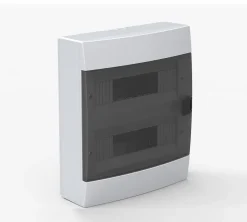 Coffret électrique en saillie 24 modules Tableau électrique nu blanc fumé, 286 x 340,5 x 112,5 mm, HOROZ^Horoz Electric Hot