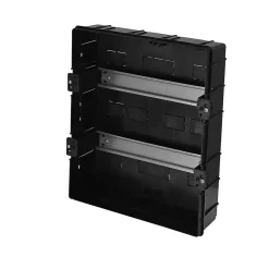 Coffret électrique encastré 24 modules Tableau électrique nu noir fumé, 286 x 340,5 x 112,5 mm, HOROZ-Horoz Electric New