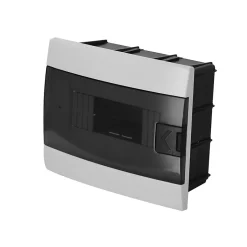 Coffret électrique encastré 8 modules Tableau électrique nu blanc fumé, 215,5 x 173,5 x 104,5 mm, HOROZ^Horoz Electric