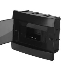 Coffret électrique encastré 8 modules Tableau électrique nu noir fumé, 215,5 x 173,5 x 104,5 mm, HOROZ^Horoz Electric Online