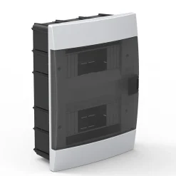 Coffret électrique encastré 16 modules Tableau électrique nu blanc fumé, 215 x 290,5 x 110 mm, HOROZ^Horoz Electric Discount