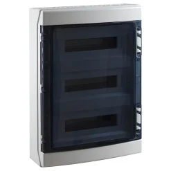 Coffret électrique étanche Pour L'extérieur Ip65 - 3 Rangées De 18 Modules - Hxlxp 586x418x148mm Ecology-Ide Hot