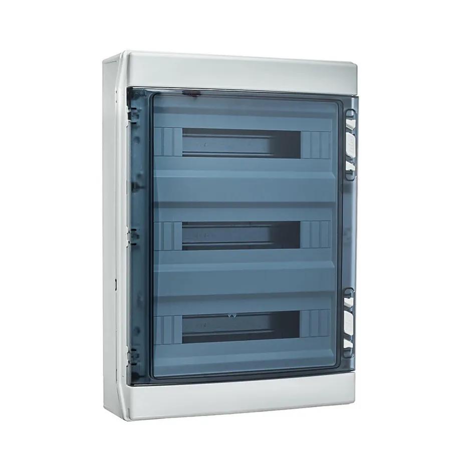 Coffret électrique étanche Pour L'extérieur Ip65 - 3 Rangées De 18 Modules - Hxlxp 586x418x148mm Ecology-Ide Hot