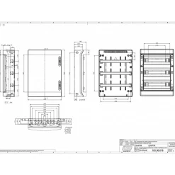Coffret électrique étanche Pour L'extérieur Ip65 - 3 Rangées De 18 Modules - Hxlxp 586x418x148mm Ecology-Ide Hot