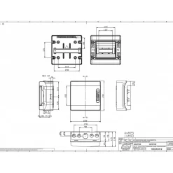 Coffret électrique étanche Pour L'extérieur Ip65 - 8 Modules - Hxlxp 231x238x118mm Ecology-Ide Discount