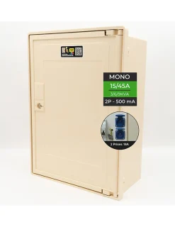 Coffret Mono 3/6/9 Kw +2 Prises^Carré Rouge Best