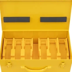 Coffret métallique de rangement pour 6 mâchoires à sertir 570295 R - boîtier acier avec compartiment coupe-tube^Rems Online