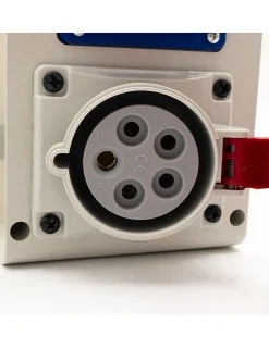 Coffret Triphasé 18/36 Kws Avec Prises^Carré Rouge New