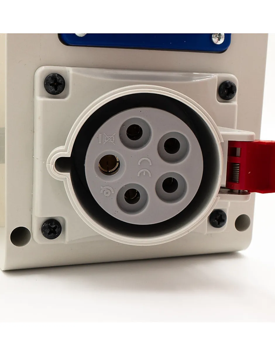 Coffret Triphasé 18/36 Kws Avec Prises^Carré Rouge New