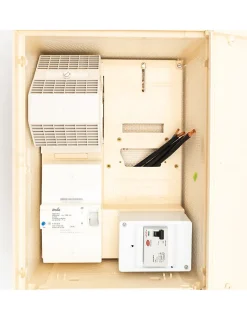 Coffret Triphasé 6/18 Kws Avec Interrupteur Différentiel^Carré Rouge Sale