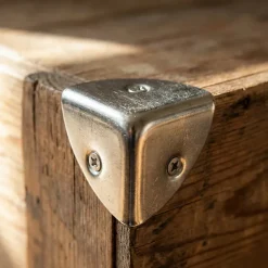 Coin de valise 3 faces en acier nickelé L. 20 mm, 4 pièces^Diall Best