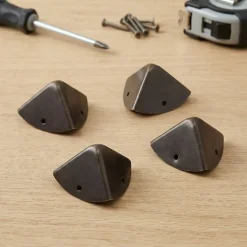 Coin de valise 3 faces bronze L. 25 mm, 4 pièces^Diall Clearance