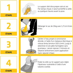 Colle à carrelage extérieur Ceram Piscine 25 kg^Sika Discount