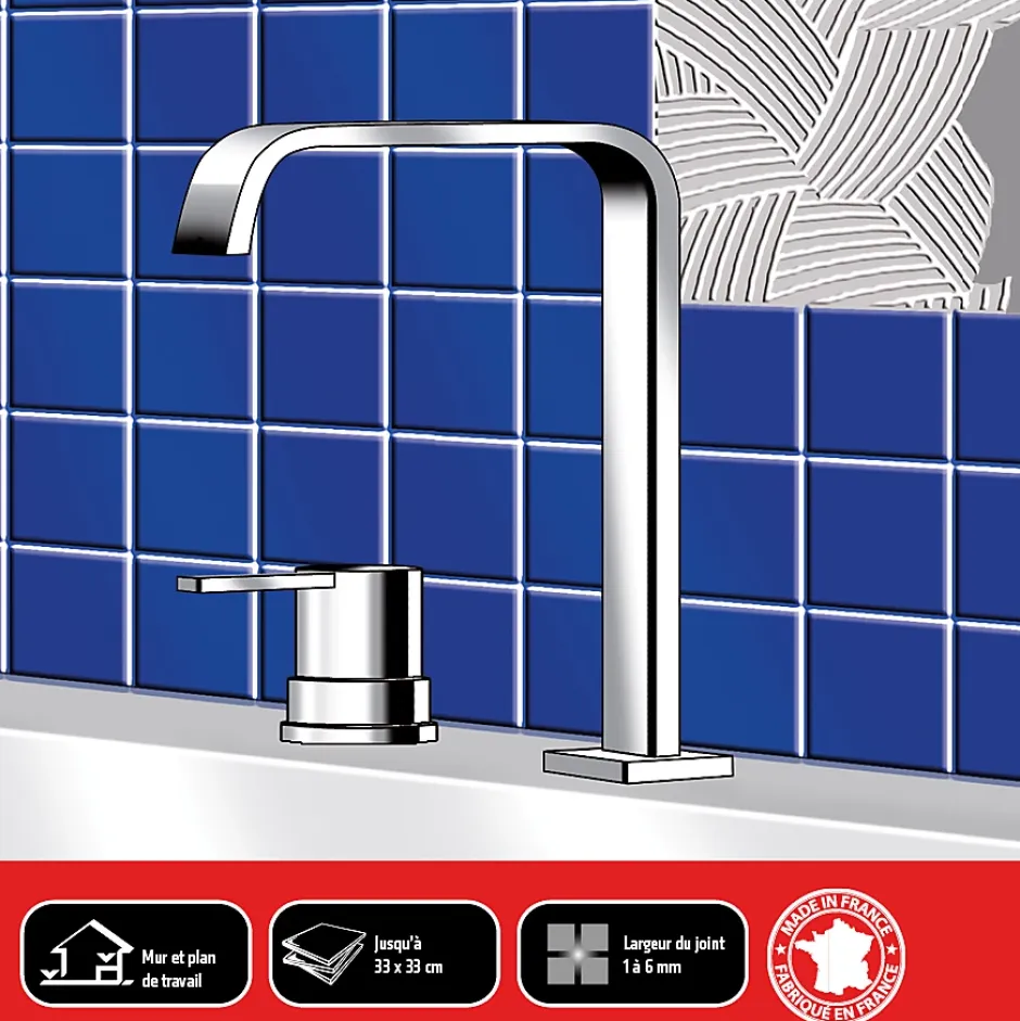 Colle & joint pâte gris 1,5 kg-Parexlanko Outlet