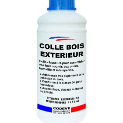 Colle Bois Exterieur - 1 L - Codeve Bois - Pour L'assemblage De Votre Bois Soumis à L'eau Et à L'humidité En Extérieur.-Codève Bois Sale
