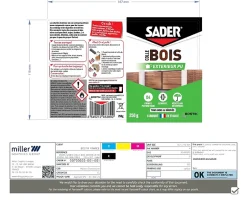 Colle Bois Extérieur PU Polyuréthane 250g-Sader
