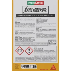 Colle carrelage blanche hautes performances 5 kg-Parexlanko Discount