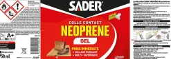 Colle Contact Néoprène Gel 750 ml^Sader Outlet