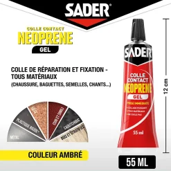 Colle contact néoprène gel 55 ml-Sader New