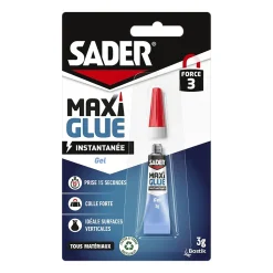 Colle cyanoacrylate Maxiglue, gel 3g^Sader Sale