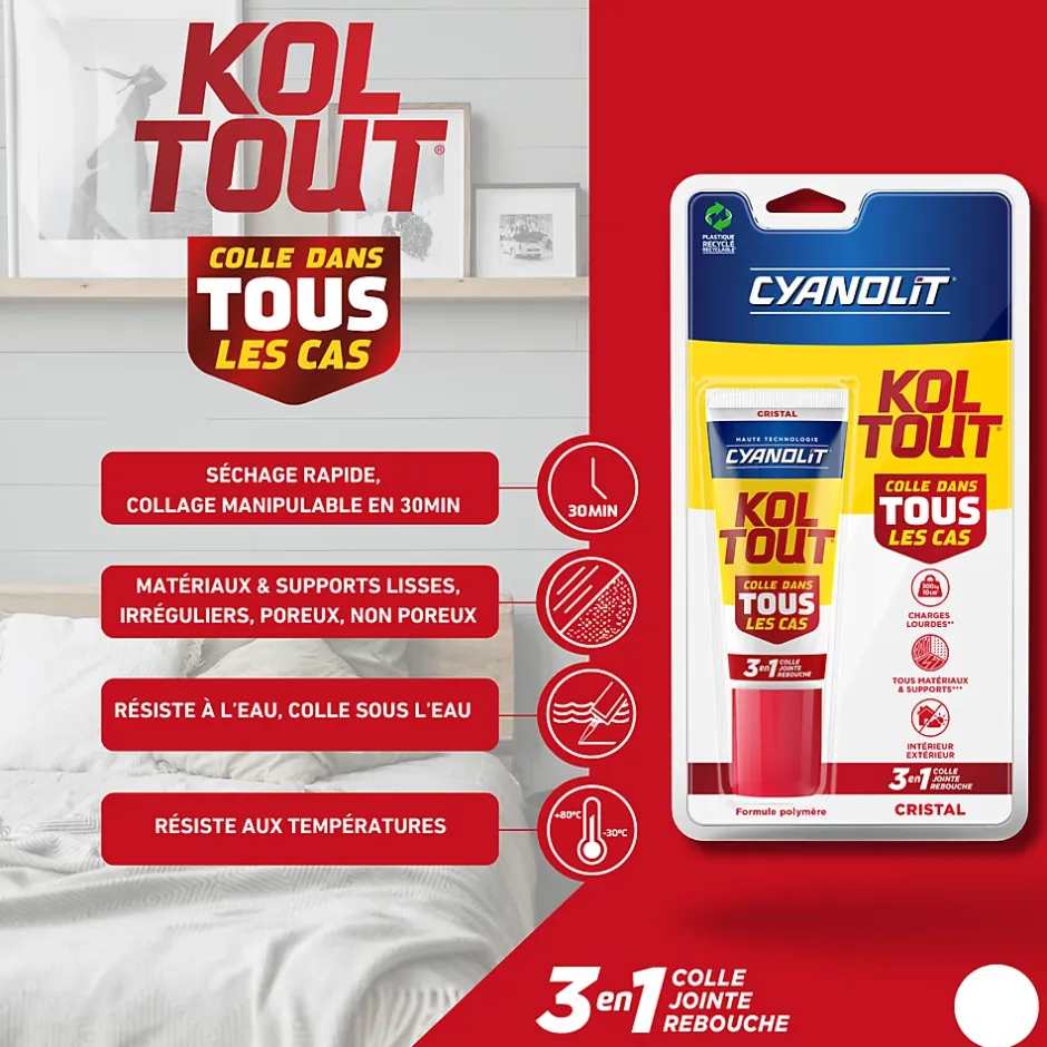 Colle Koltout transparent 50 ml^Cyanolit Outlet