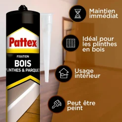 Colle de fixation bois intérieur 380g-Pattex