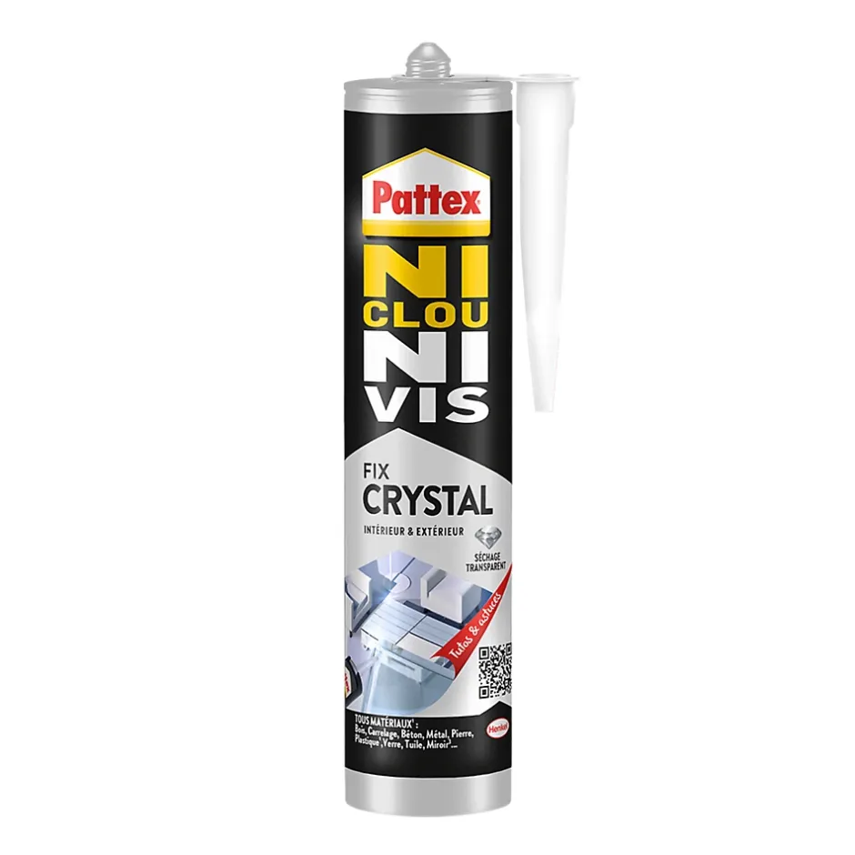Colle de fixation Crystal 290g-Pattex Discount