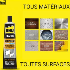 Colle de fixation néoprène beige tube 125g-UHU Clearance