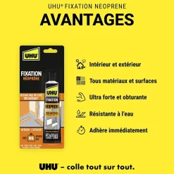 Colle de fixation néoprène beige tube 125g-UHU Clearance