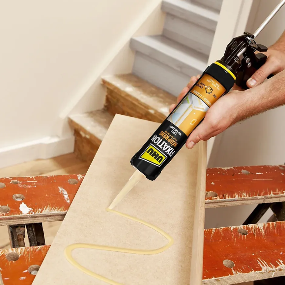 Colle de fixation néoprène beige cartouche 350g-UHU Online